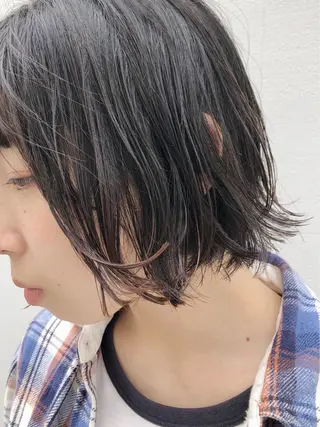 ショート カラー ノグチ ユウキ/ボブのヘアスタイル