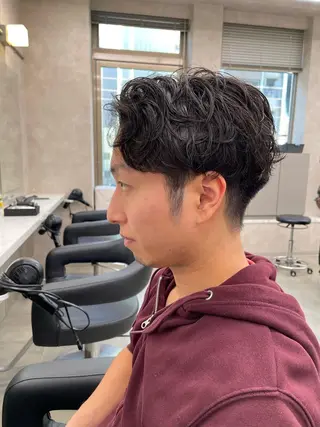 ショート カラー パーマ ヘアアレンジ メンズ 🔷横浜/メンズ TAKUMI🔷のヘアスタイル