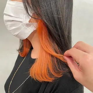 ミディアム ⭐ハイトーン/ 赤み消し/カナ⭐️のヘアスタイル