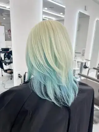 カラー ミディアム 女性専用サロン梅田 髪質改善カラーakiのヘアスタイル