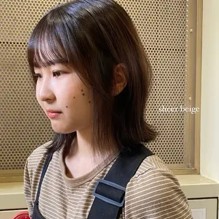 ショート カラー 久力琴音''透明感 カラー''アレンジのヘアスタイル