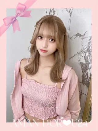 ミディアム 西影 祐哉のヘアスタイル