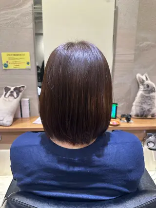 ミディアム hum立川 水野由香のヘアスタイル