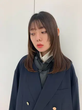 セミロング カラー Yuuki🌷名古屋 栄 カラー/ボブのヘアスタイル