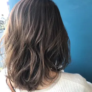 セミロング 松井 博徳のヘアスタイル