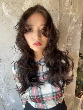 ロング カラー ヘアアレンジ 阪倉 美玲のヘアスタイル