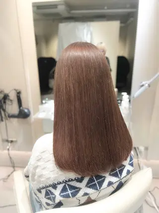 セミロング カラー 柔らかgirly/ レイヤー/yuiのヘアスタイル