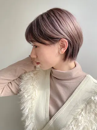 ショート カラー LOOP hairのヘアスタイル
