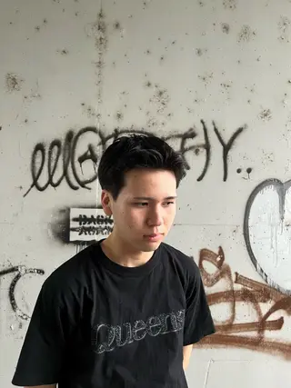 ショート メンズ 稲村 獅童のヘアスタイル