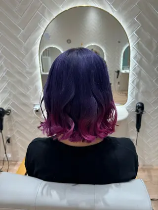 カラー 河添 麗菜のヘアスタイル