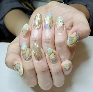 ロング カラー ネイル Eve nailのネイルデザイン