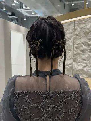 ミディアム ヘアアレンジ 銀座/ヘアセット/ 島村美帆のヘアスタイル