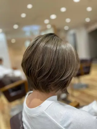 ショート YASUHIRO グレージュ/メンズのヘアスタイル