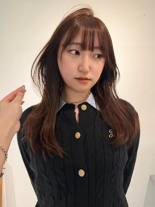 ロング 蘭々/レイヤーカット /ナチュラルヘアのヘアスタイル
