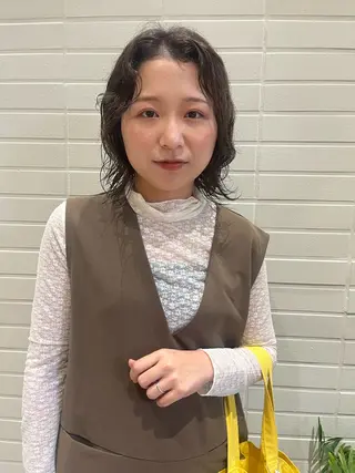 ミディアム タマムラ　ミヅキ🌙 HOWDYのヘアスタイル