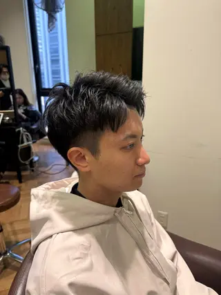 ショート メンズ 溝口 槙里也のヘアスタイル