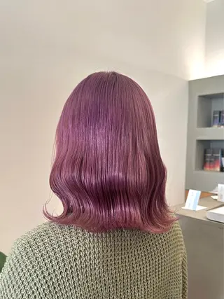セミロング カラー ✨ブリーチカラー /菜月‪‪✨のヘアスタイル