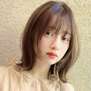 ミディアム カラー レイヤー|縮毛矯正 |韓国ボブ|岡田洸太のヘアスタイル