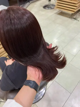 ショート カラー ヘアアレンジ チャンモリパーマ/韓 国/Minami🦋のヘアスタイル