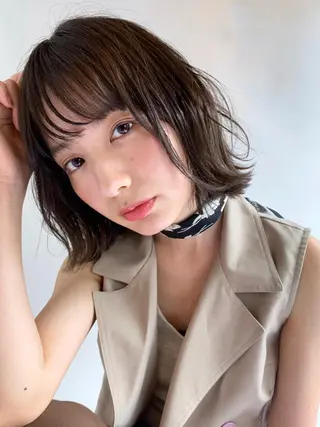 ショート パーマ 銀座No.1髪質改善 縮毛矯正/本木のヘアスタイル