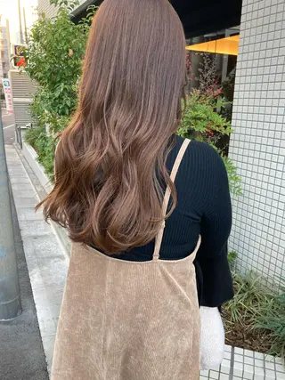 ロング ✨色持ちの良い艶 カラー✨蟹江真世のヘアスタイル