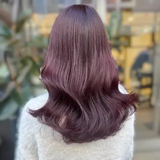 セミロング カラー ブリーチなしカラー kana🐱のヘアスタイル