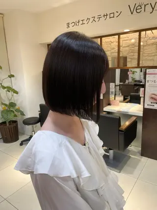 セミロング 🤎韓国ヘア ベージュ まゆか🤎のヘアスタイル