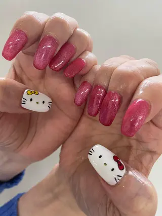 ロング カラー ネイル Nailsalon Calmeのネイルデザイン