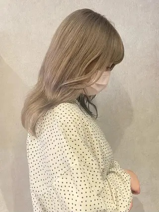ロング カラー otoha✳︎ くすみ艶カラーのヘアスタイル