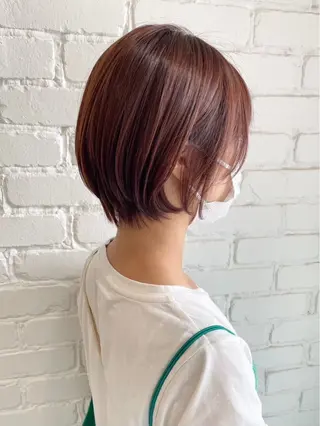 ショート 🌿透明感カラー 松本麻里奈🌼のヘアスタイル