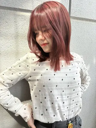 ミディアム カラー ichika/福岡 /透明感カラー🤎のヘアスタイル