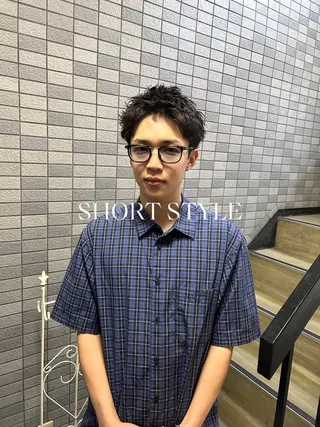 ショート パーマ メンズ 💈メンズ短髪特化 ✂︎伊藤大輝💈のヘアスタイル