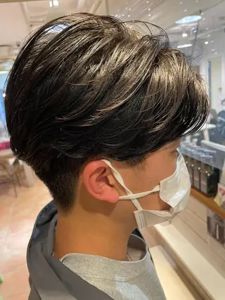 ミディアム パーマ メンズ 辻堂メンズ特化 YU-YAのヘアスタイル