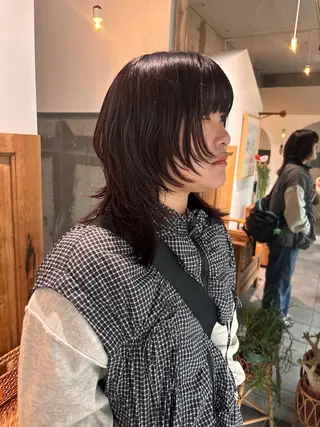 ミディアム mirai/レイヤー ボブ/デザインのヘアスタイル