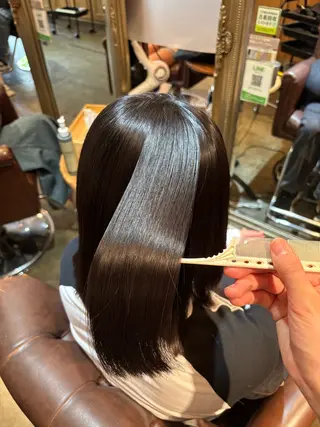 ミディアム オリーブカラー/艶髪 🦋kokona🦋のヘアスタイル