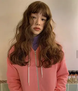ロング 透明感カラー/顔周り カット/ののか💞のヘアスタイル
