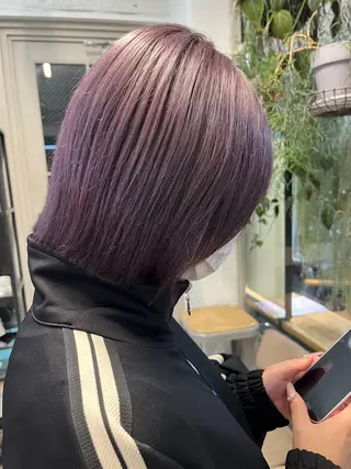 ミディアム カラー 赤み消しカラー/ ナチュラル/トモキのヘアスタイル