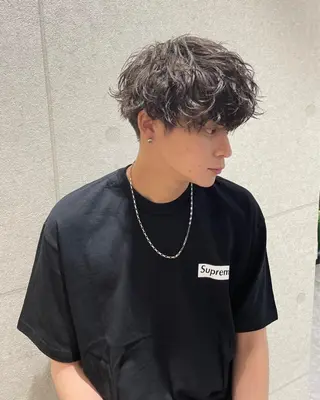 ショート パーマ ヘアアレンジ メンズ 【メンズヘアの匠】 タニ 心斎橋 アメ村のヘアスタイル