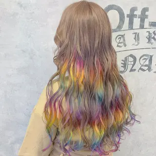 ロング ブリーチ&エクステ 🥀ケアカラー特化のヘアスタイル