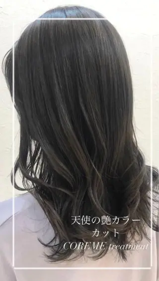 セミロング カラー 縮毛矯正/髪質改善/ 艶髪ササキナツミのヘアスタイル