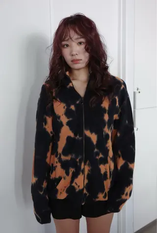 ロング カラー NAVY miyoshiのヘアスタイル