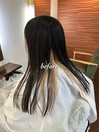 ショート カラー 💜推しインナー カラー/菊池柊真💜のヘアスタイル