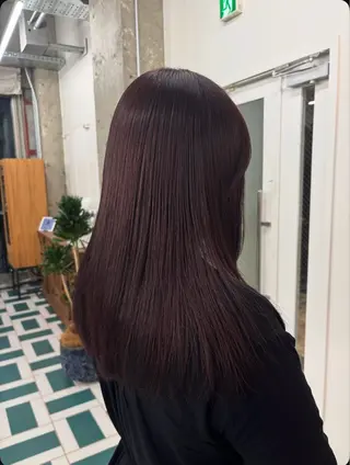 カラー ひかり/透明感カラー /ボブのヘアスタイル
