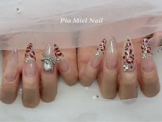 ロング カラー HANA 長さだしのネイルデザイン