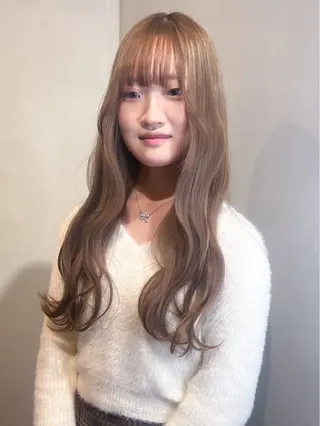 ロング カラー Aya/四条烏丸/ インナーカラーのヘアスタイル