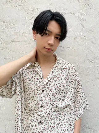 ショート カラー パーマ ヘアアレンジ メンズ 亀井隆汰/メンズ専門 パーマ特化美容師のヘアスタイル