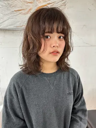 パーマ 村岡 桃果のヘアスタイル