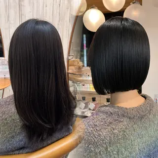 ミディアム パーマ ♥️ボブレイヤー/ minami♥️のヘアスタイル