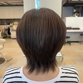 ミディアム カラー 牧 ゆりか𓋈のヘアスタイル