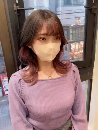 セミロング 韓国ヘア🇰🇷 スズキのヘアスタイル